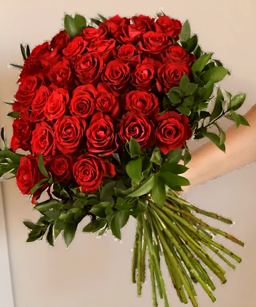 Buquê Paixão Eterna com 36 Rosas Colombianas