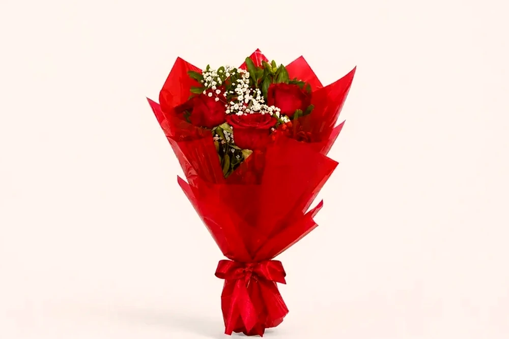 Buquê com 3 Rosas Colombianas
