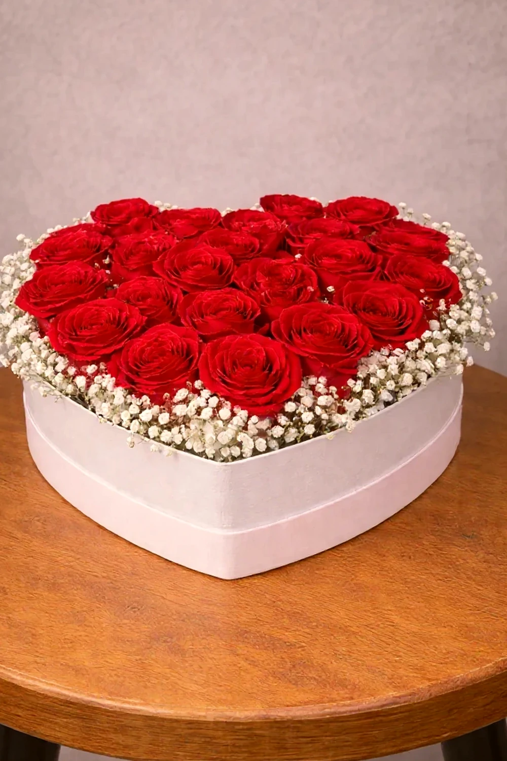 Caixa Coração Rosas Colombianas